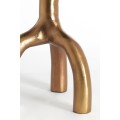Stolik kawowy Ø40,5x53 cm MELLO shiny brown bronze+glass taupe