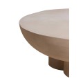 Stolik kawowy Coffee table Ø90x30 cm POLINNA matt sand