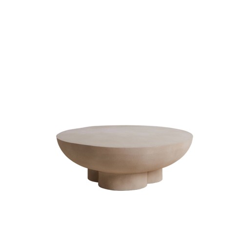 Stolik kawowy Coffee table Ø90x30 cm POLINNA matt sand