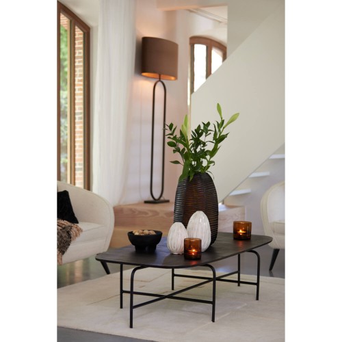 Stolik kawowy Coffee table 147x70x38 cm ZAPALA antique black-matt black
