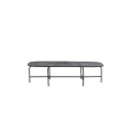 Stolik kawowy Coffee table 147x70x38 cm ZAPALA antique black-matt black