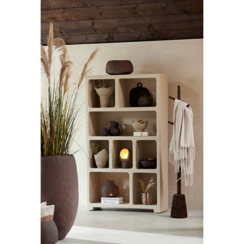 Regał 110x35x190 cm NAHUA beige