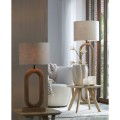 Lampa podłogowa 35x20x119 cm PACECO wood matt natural