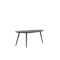 Stolik kawowy zestaw Coffee table S/2 84x39x34+84x39x39 cm VIEJO wood brown+black