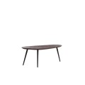 Stolik kawowy zestaw Coffee table S/2 84x39x34+84x39x39 cm VIEJO wood brown+black