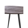 Stolik kawowy zestaw Coffee table S/2 84x39x34+84x39x39 cm VIEJO wood brown+black
