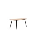 Stolik kawowy Coffee table S/2 84x39x34+84x39x39 cm VIEJO wood natural+blk