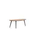 Stolik kawowy Coffee table S/2 84x39x34+84x39x39 cm VIEJO wood natural+blk
