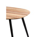 Stolik kawowy Coffee table S/2 84x39x34+84x39x39 cm VIEJO wood natural+blk