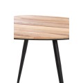 Stolik kawowy Coffee table S/2 84x39x34+84x39x39 cm VIEJO wood natural+blk
