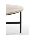 Stolik kawowy 140x65x35 cm LOES marble brown-black