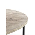 Stolik kawowy 140x65x35 cm LOES marble brown-black