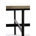 Stolik kawowy 140x65x35 cm LOES marble brown-black