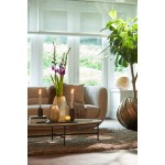 Stolik kawowy 140x65x35 cm LOES marble brown-black