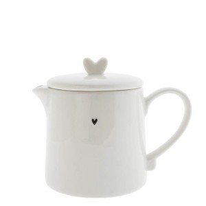 Dzbanek Teapot White with little heart