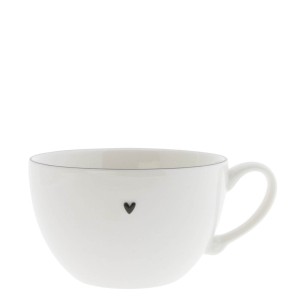 Filiżanka XL White /edge Black Sm 13 cm