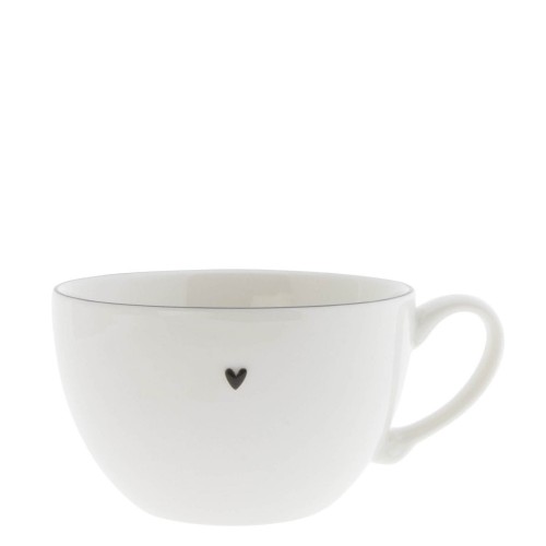 Filiżanka XL White /edge Black Sm 13 cm