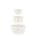 Zestaw miarek ceramicznych White with Heart BL