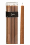 Świece długie Box 6 Table Candle Caramel 9h