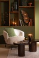 Lampion Ray Glass/Willow Wood