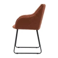 Krzesło Dining chair with armrest Frisco Drive, Brown