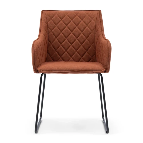 Krzesło Dining chair with armrest Frisco Drive, Brown