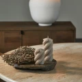 Świeca Twisted Blunt candle S, Natural
