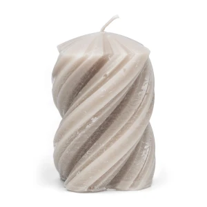 Świeca Twisted Blunt candle S, Natural