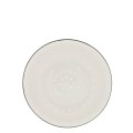 Sitko ceramiczne Fruit Bowl L White with Heart in Black D20X7 CM