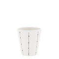 Kubek Espresso Paperlook/espresso stripes black