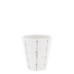 Kubek Espresso Paperlook/espresso stripes black