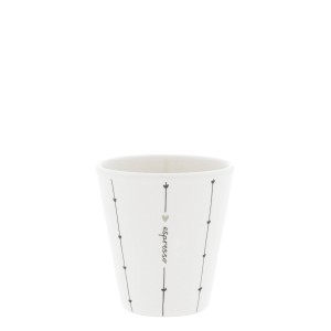 Kubek Espresso Paperlook/espresso stripes black