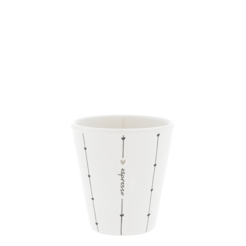 Kubek Espresso Paperlook/espresso stripes black