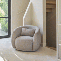 Fotel obrotowy Swivel armchair Leonardo, Natural