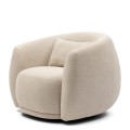 Fotel obrotowy Swivel armchair Leonardo, Natural