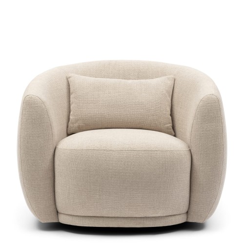 Fotel obrotowy Swivel armchair Leonardo, Natural