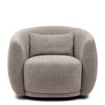 Fotel obrotowy Swivel armchair Leonardo, Taupe