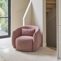 Fotel obrotowy Swivel armchair Leonardo, Coral pink