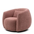 Fotel obrotowy Swivel armchair Leonardo, Coral pink