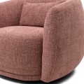 Fotel obrotowy Swivel armchair Leonardo, Coral pink