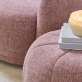 Fotel obrotowy Swivel armchair Leonardo, Coral pink