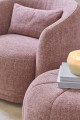 Fotel obrotowy Swivel armchair Leonardo, Coral pink