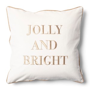 Poszewka dekoracyjna Cushion cover Jolly And Bright, White