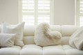 Poduszka serce Faux Fur Cushion Heather Heart