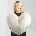 Poduszka serce Faux Fur Cushion Heather Heart