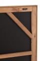 Dekoracja ścienna John Pine Wood/Canvas White