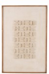 Dekoracja ścienna Josh Pine Wood/Canvas White