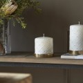 Świeca Pillar Candle Pillar Padded, White, 9,5x10