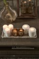 Świeca Pillar Candle Pillar Padded, White, 9,5x10