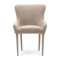 Krzesło Dining chair with armrest Corvara, Beige